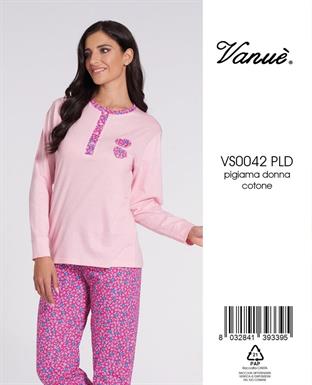 VANUE VS0042 PLD PIGIAMA DONNA M/L COTONE