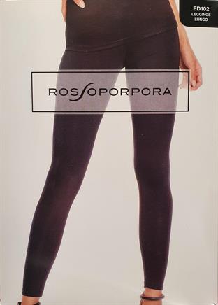 ROSSOPORPORA ED102 LEGGINGS DONNA COTONE NERO