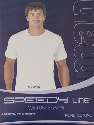 SPEEDY LINE OP30 T-SHIRT UOMO M/M PARASUDORE COTONE BIANCO