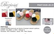 PREZIOSA PANTOFOLE DONNA 0026 CON PONPON