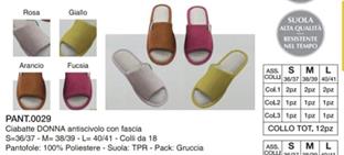 PREZIOSA PANTOFOLE DONNA 0029 CON FASCIA