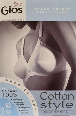 GIOS 142 REGGISENO INCROCIO PURO COTONE