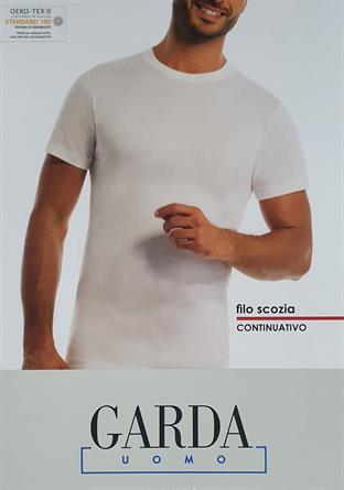 GARDA 0032 M/M UOMO COLLO AMERICANO FILO SCOZIA BIANCO