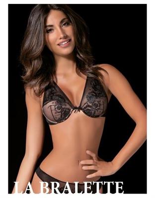 LOVE AND BRA LA BRALETTE IN PIZZO ROYALE