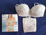 PURA 679C COORDINATO BALCONETTE+PANTY SABBIA/SALVIA TG. 2/4