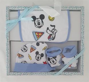 DISNEY WR2001 SET 3PZ BAVETTA CAPELLO SCARP.MICKEY C/C