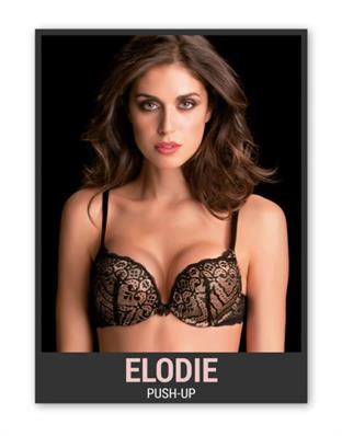 LOVE AND BRA ELODIE REG PUSH-UP SCOLLO A CUORE PIZZO GLAM