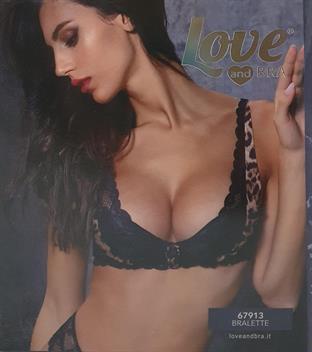 LOVE AND BRA BRALETTE COPPA MORBIDA 67913 NERO