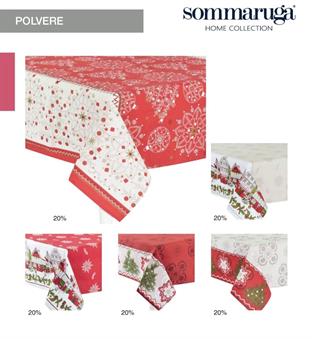 SOMMARUGA POLVERE TOVAGLIA X6 NATALE