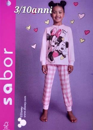 SABOR 5405 MINNIE PIGIAMA BIMBA M/L COTONE