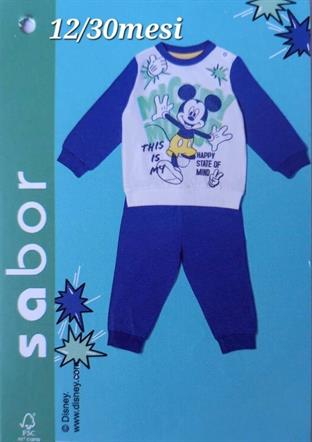 SABOR 9121 MICKEY PIGIAMA BABY M/L COTONE TG.12/18/24/30