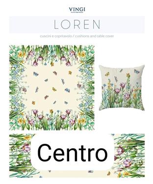 VINGI LOREN CENTRO TAVOLA 93X93