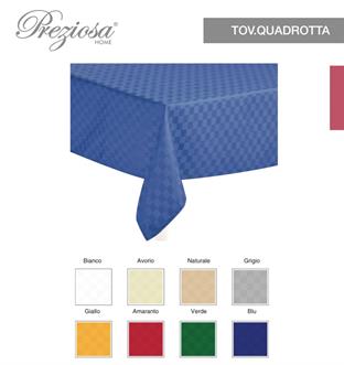  PREZIOSA QUADROTTA TOVAGLIA X12 140X240 IDROREPELLENTE