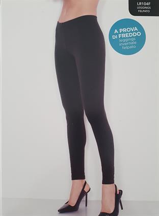 ROSSOPORPORA LR104F LEGGINGS FELPATO