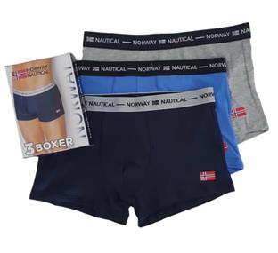 NORWAY NAUTICAL UB1007 BOXER UOMO TRIS