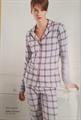 JADEA 5191 PIGIAMA DONNA CT.8 PZ COL.BLU-GRIGIO MEL.TG.S/XL