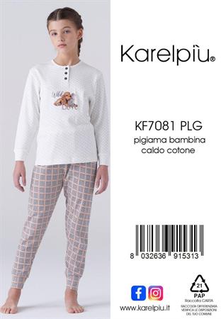 KAREL KF7081 PLG PIGIAMA BIMBA CALDO COTONE