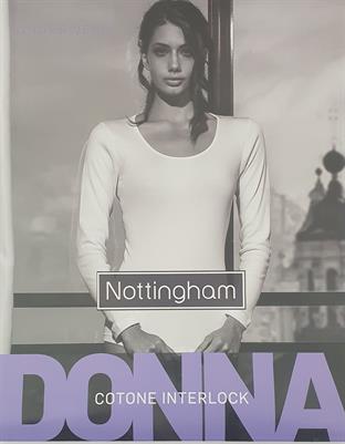 NOTTINGHAM NUVOLA MANICA LUNGA DONNA INTERLOCK