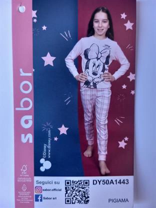 SABOR MINNIE 1443 PIGIAMA INTERLOOCK TG.3/4 5/6 7/8 9/10