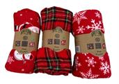 TR HAPPY PLAID CORAL NATALE 130X160