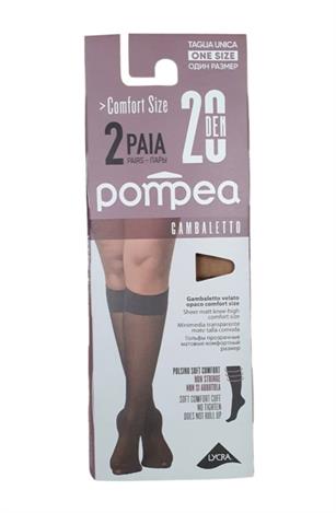 POMPEA COMFORT SIZE GAMBALETTO 20 DEN 2PAIA