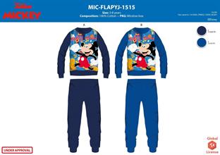 INVOICE MICKEY PIGIAMA BIMBO FELPINA TG.3/8 BOX12 PEZZI