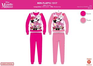 INVOICE MINNIE PIGIAMA FELPINA BIMBA TG.3/8 BOX 12 PEZZI