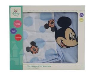 DISNEY KCM236 MICKEY COPERTINA 70X80 COTONE BAMBOO