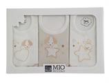 MIO PICCOLO 305 SET BAVETTE 3PZ COTONE RICAMATE DIS.428