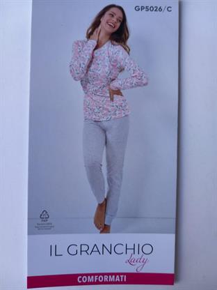 IL GRANCHIO GP5026/C PIGIAMA DONNA CALIBRATO M/L COTONE