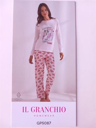 IL GRANCHIO GP5087 PIGIAMA DONNA M/L COTONE