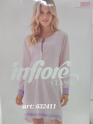 INFIORE 632411 CAMICIA DA NOTTE M/L COTONE